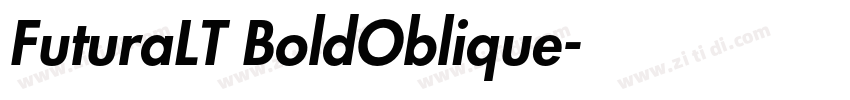 FuturaLT BoldOblique字体转换